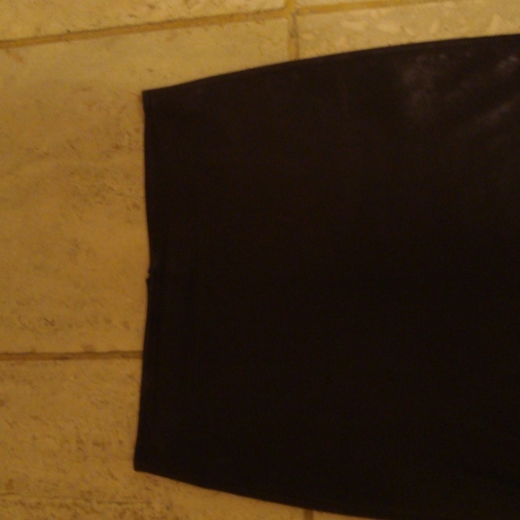Jitrois Leather Skirt With Stone Jem Detail on Hem - Picture 2 of 5